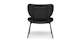 Meno Black Leather Lounge Chair - Gallery View 5 of 11.