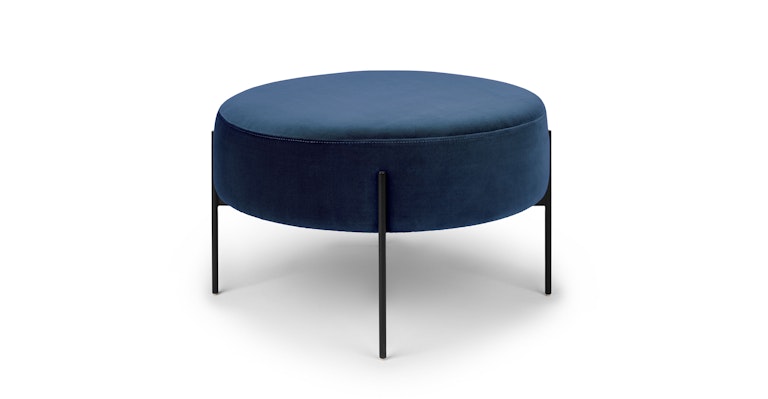 Macca Cascadia Blue Ottoman - Primary View 1 of 9 (Open Fullscreen View).