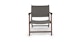 Reni Freckle Gray Lounge Chair - Gallery View 3 of 12.