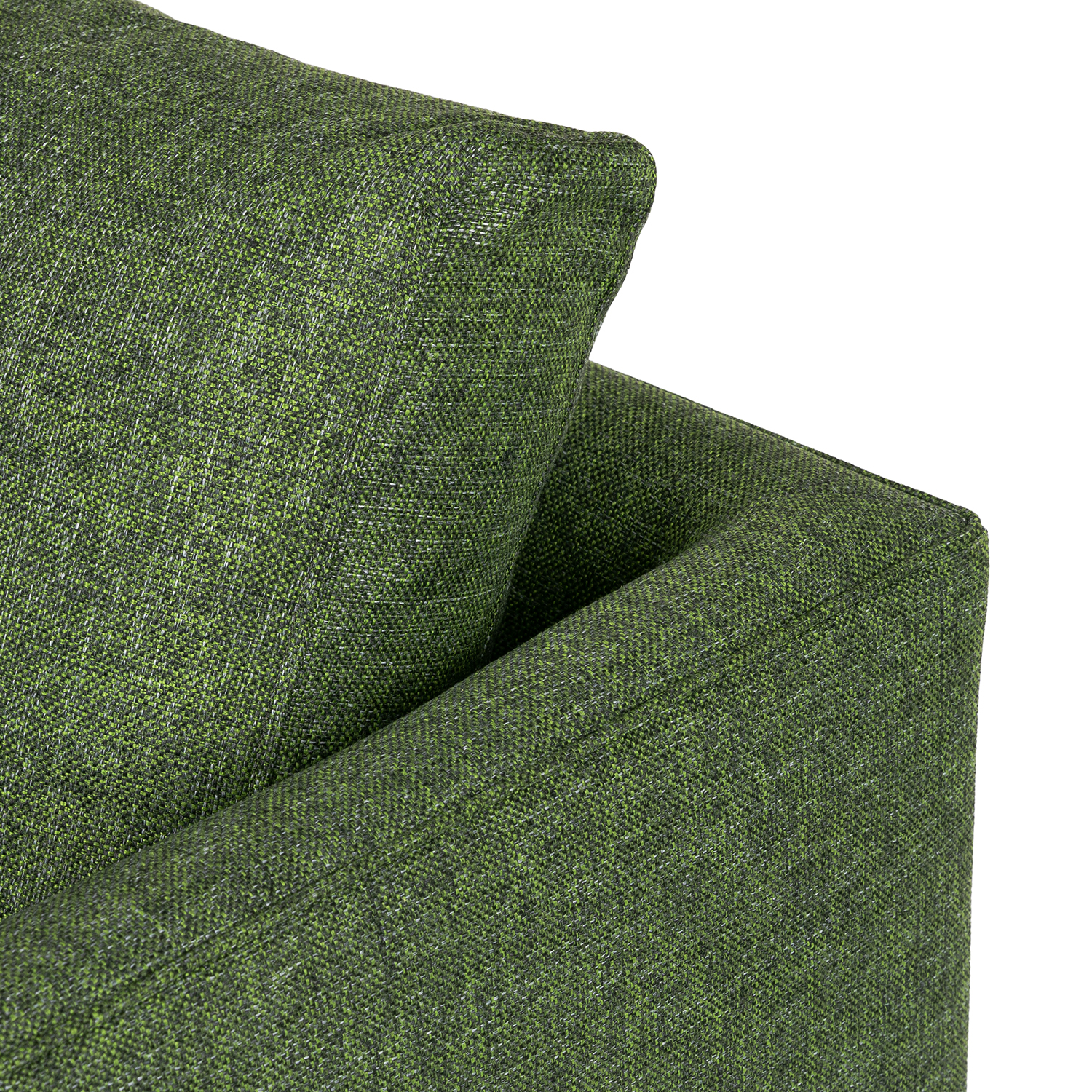 Burrard Walnut & Forest Green Fabric Lounge Chair | Article