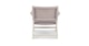 Reni Brushed Taupe Lounge Chair - Gallery View 5 of 12.