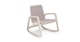 Lynea Brushed Taupe Rocking Chair - Gallery View 3 of 13.