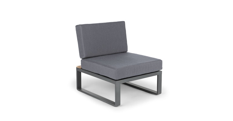 Armless Chair Module Kezia, Black Armless Chair