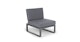 Kezia Whale Gray Armless Chair Module - Gallery View 1 of 12.