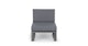 Kezia Whale Gray Armless Chair Module - Gallery View 3 of 12.