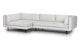 Lappi Serene Gray Left Sectional Sofa - Gallery View 3 of 12.