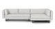 Lappi Serene Gray Right Sectional Sofa - Gallery View 1 of 12.