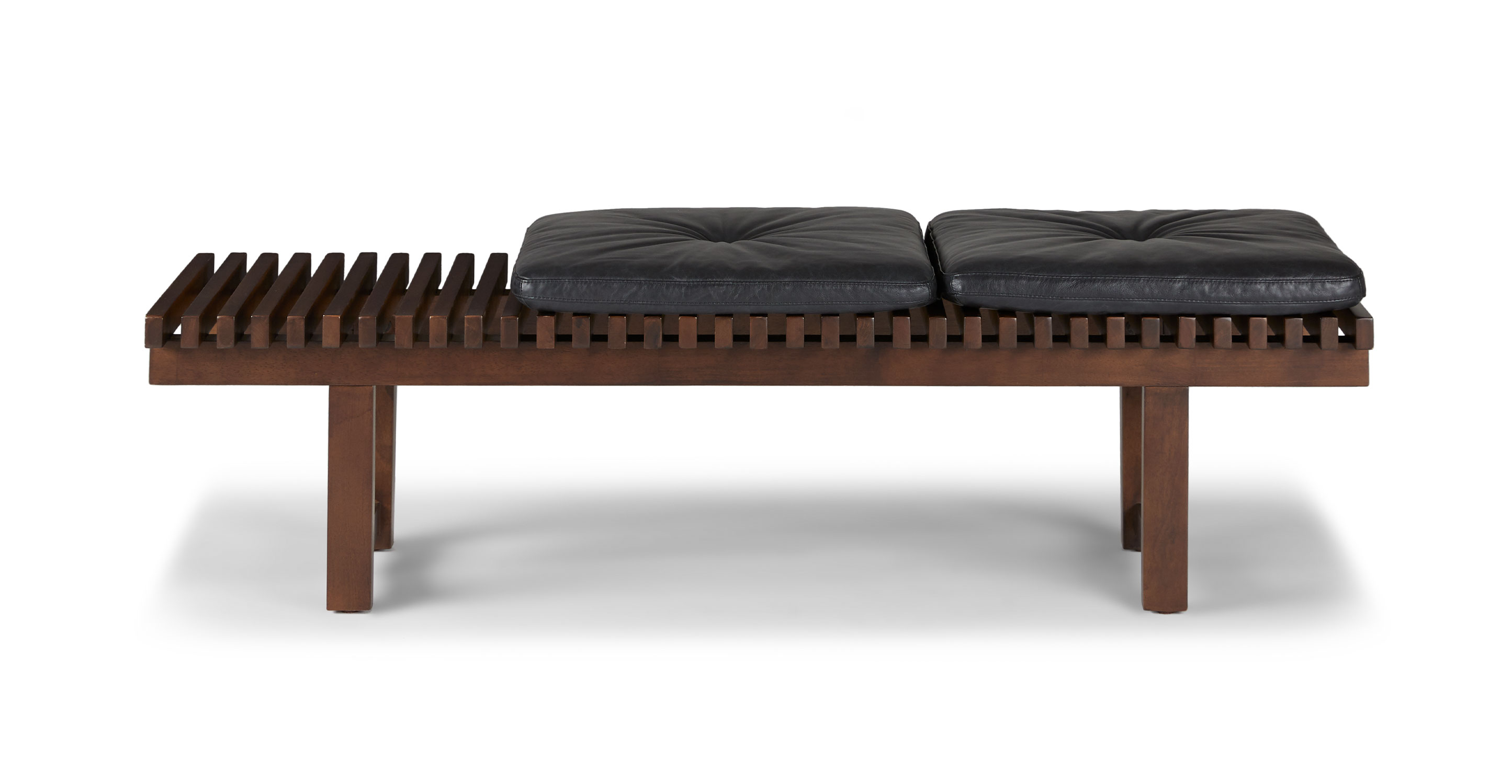 Contemporary Modern Leather Benches, Contemporary Modern Leather Bench