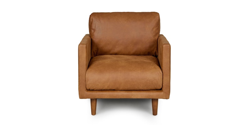 Dakota Tan Nirvana Leather Lounge Chair, Tan Leather Chair Australia