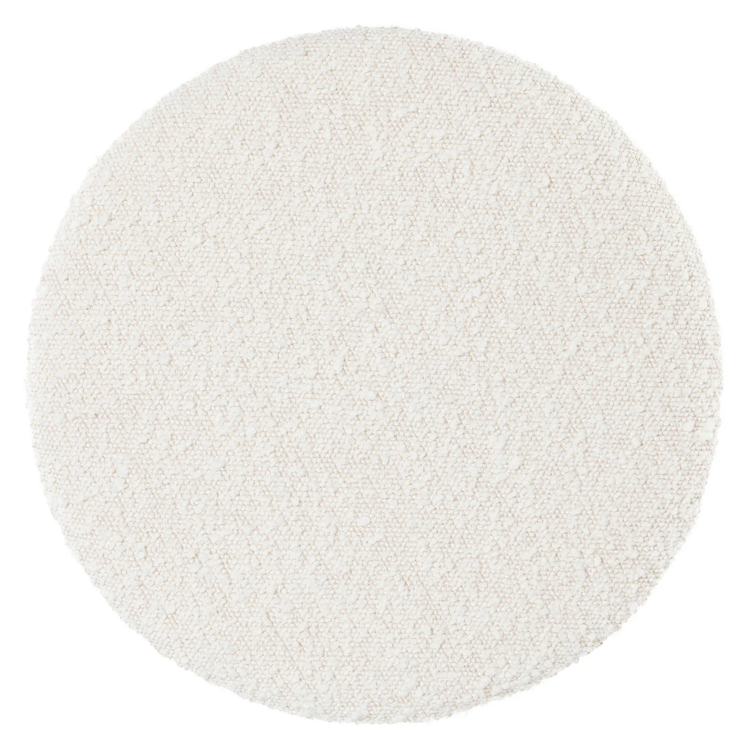 Cilo 16" Ivory Bouclé Ottoman - Stylish & Cozy