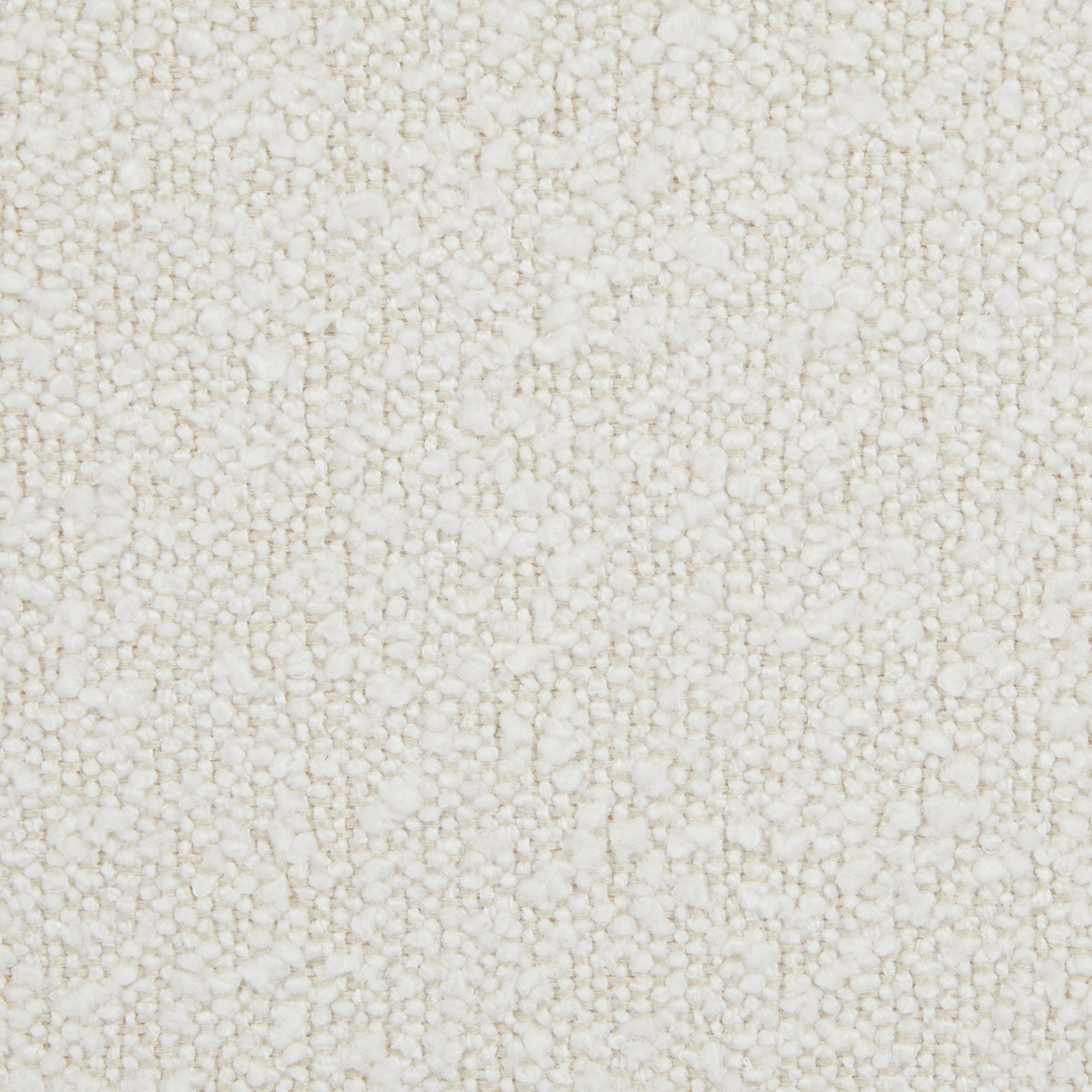 Cilo 16" Ivory Bouclé Ottoman - Stylish & Cozy