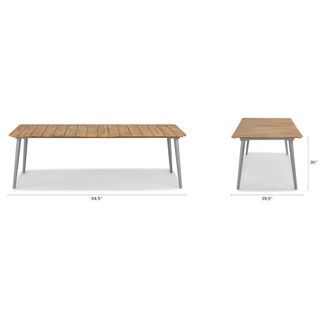 Beach Sand Outdoor Wooden Dining Table for 8 | Latta | Article