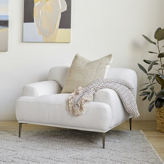 Abisko Quartz White Lounge Chair