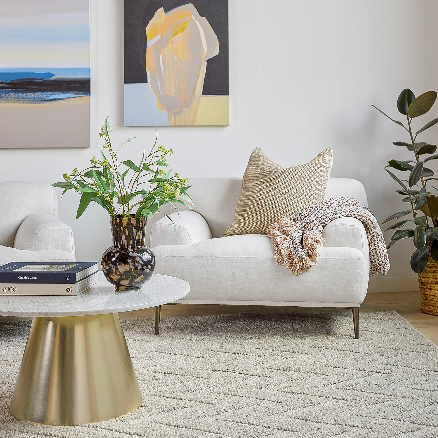 Abisko 42.5" Lounge Chair - Quartz White