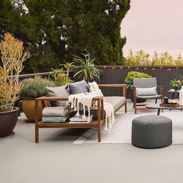 Callais 90.5" Taupe Gray Outdoor Sofa - Comfort & Style