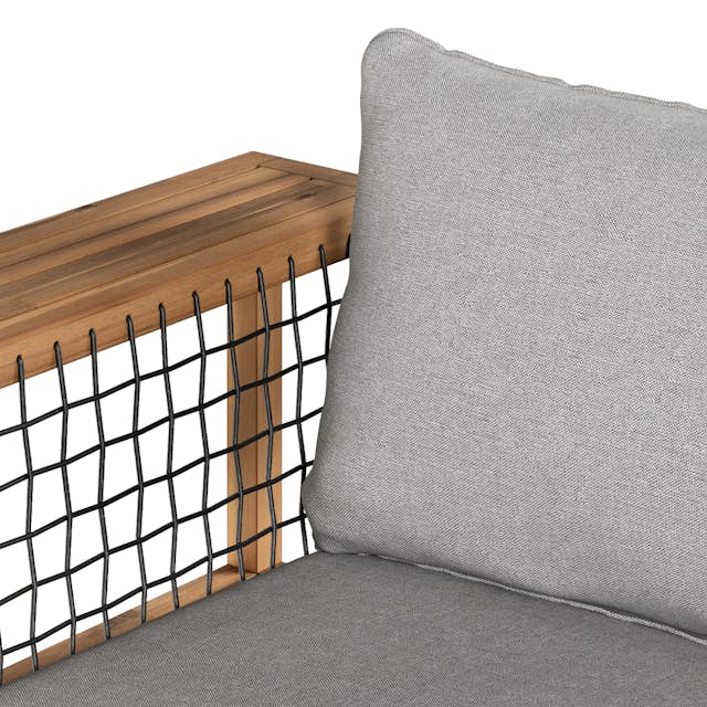 Callais 90.5" Taupe Gray Outdoor Sofa - Comfort & Style