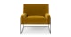 Regis Yarrow Gold Lounge Chair - Gallery View 1 of 11.