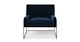 Regis Cascadia Blue Lounge Chair - Gallery View 3 of 11.
