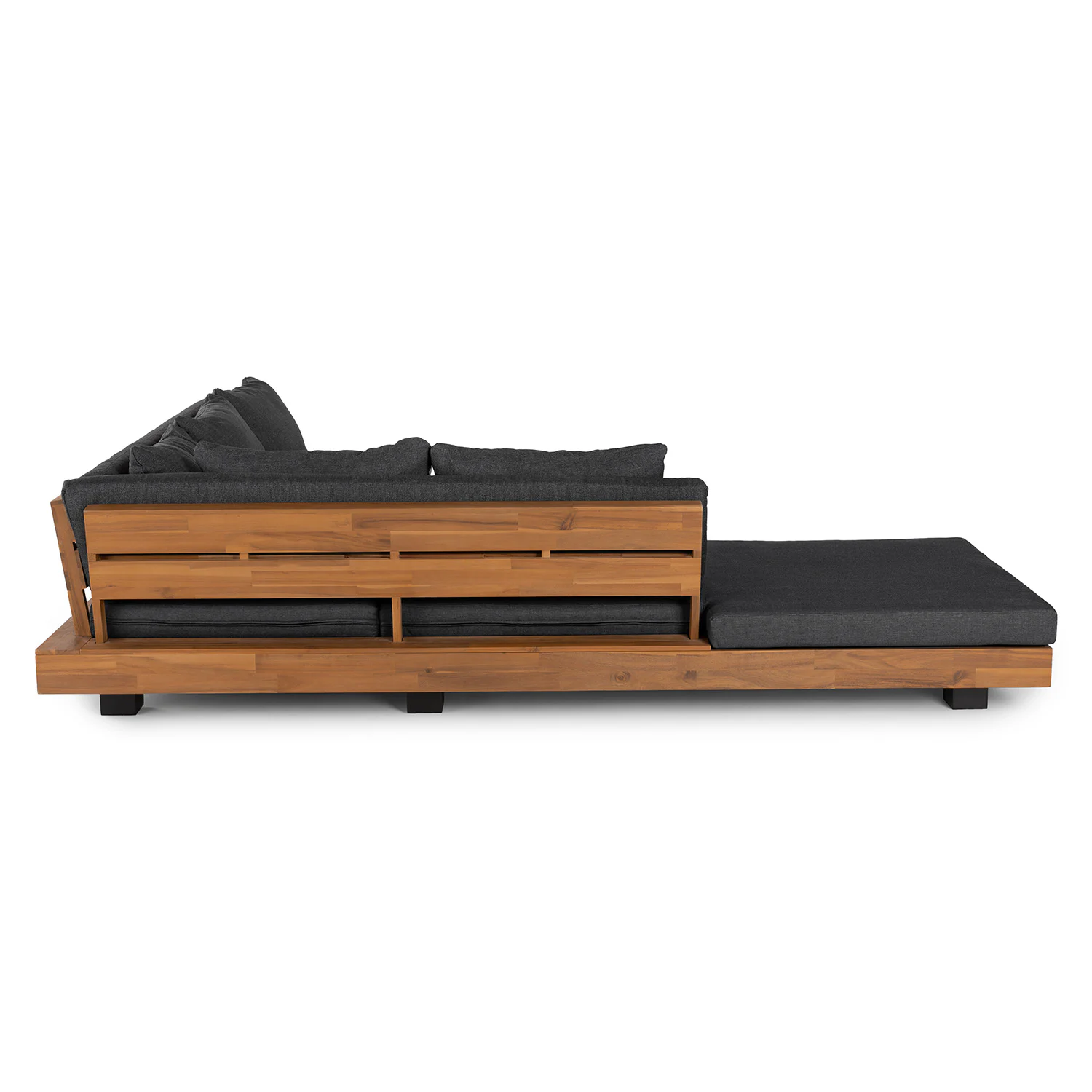 Lubek 100.5" Outdoor Low Corner Sectional - Slate Gray