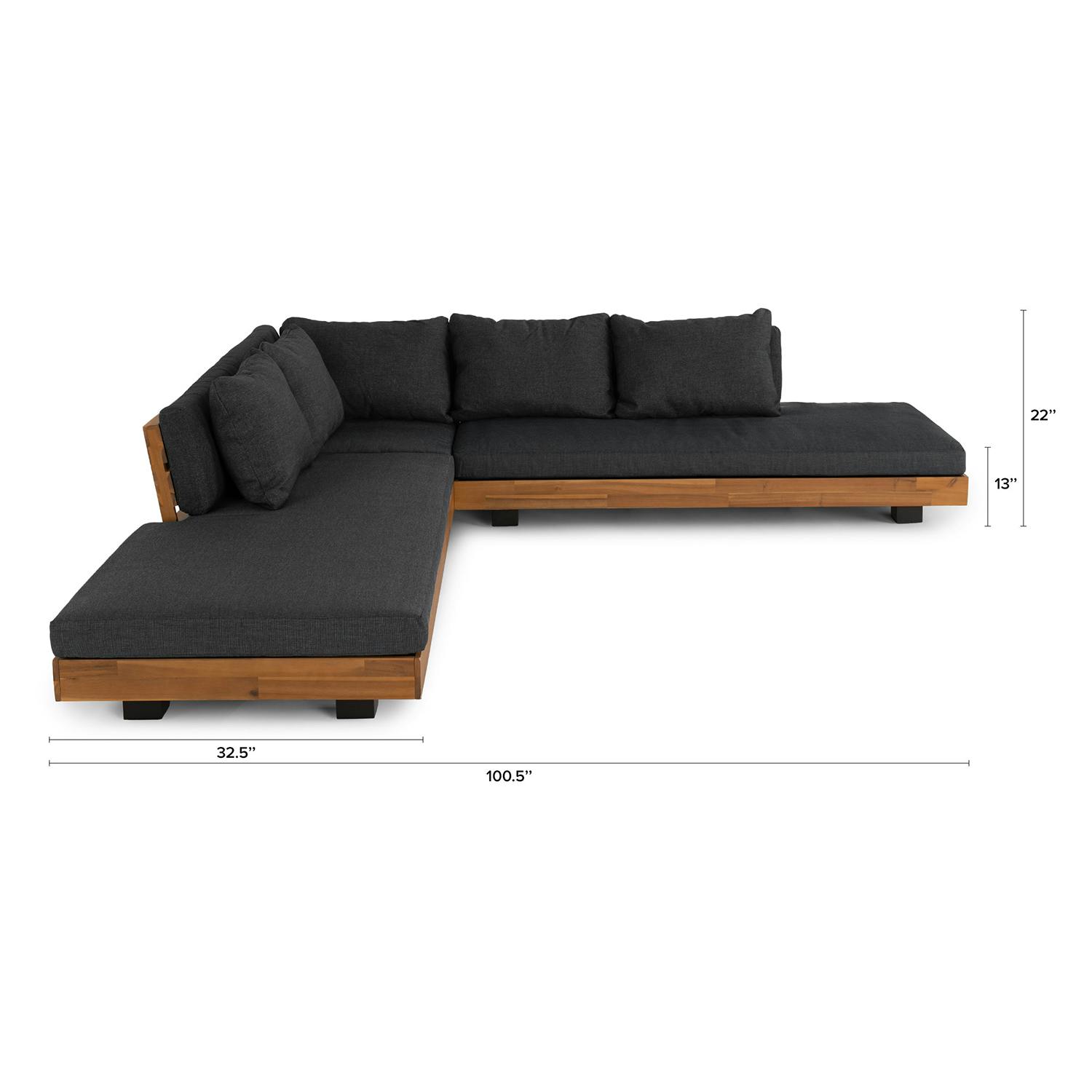 Article Lubek Outdoor Corner Sectional - Thumbnail 4