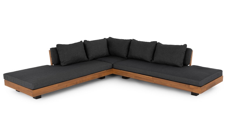 Lubek Slate Gray Sectional - Primary View 1 of 12 (Open Fullscreen View).