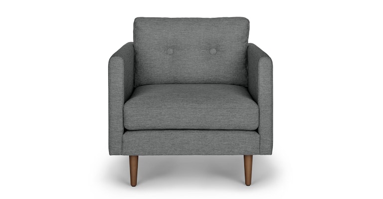 Anton Gravel Gray Lounge Chair - Primary View 1 of 10 (Open Fullscreen View).