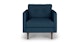 Anton Twilight Blue Lounge Chair - Gallery View 1 of 10.