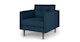 Anton Twilight Blue Lounge Chair - Gallery View 3 of 10.