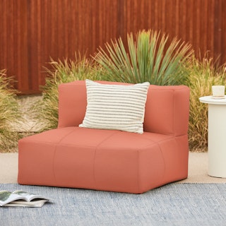 Corvos Saffron Red Armless Chair Module
