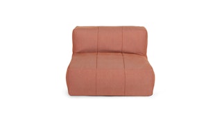 Corvos Saffron Red Armless Chair Module