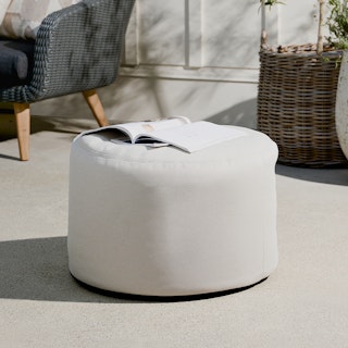 Olara 25" Indoor/Outdoor Pouf - Whisper Gray
