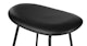 Para Black Leather Counter Stool - Gallery View 4 of 8.