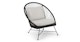 Aeri Lily White Lounge Chair - Gallery View 1 of 10.