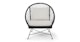 Aeri Lily White Lounge Chair - Gallery View 3 of 10.