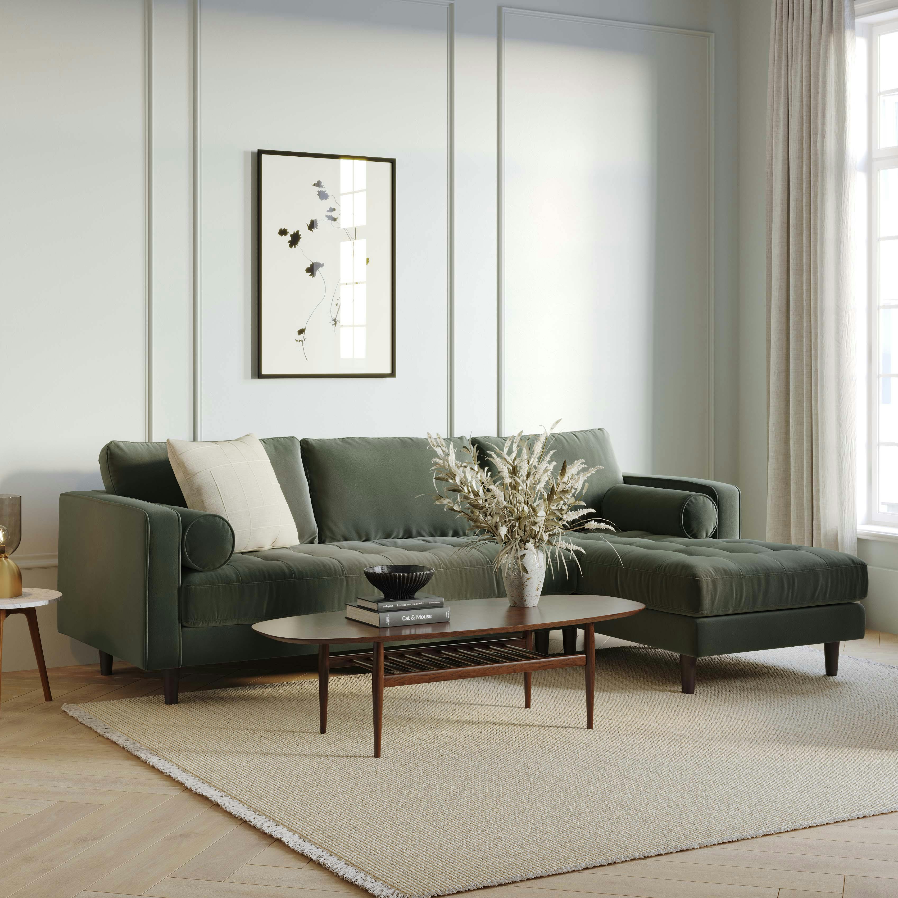 Lenia Black Walnut Solid Wood Oval Coffee Table | Article