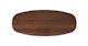 Lenia Walnut Oval Coffee Table - Gallery View 5 of 10.