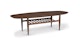 Lenia Walnut Oval Coffee Table - Gallery View 1 of 10.