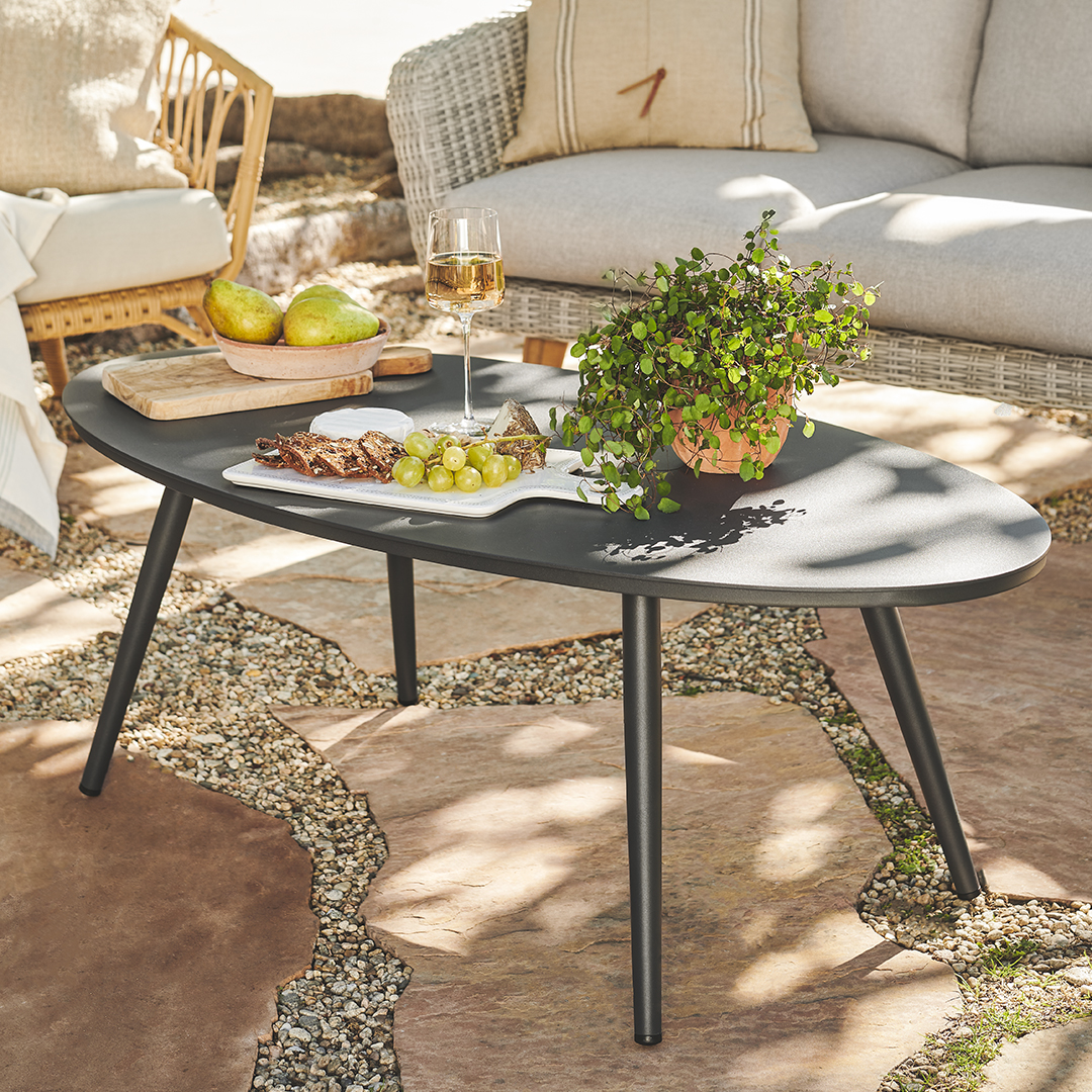 Contemporary metal coffee table discount