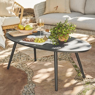 Halden Dark Charcoal Oval Coffee Table