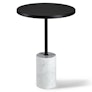 Narro Marble Side Table - Black