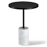 Narro Marble Side Table - Black
