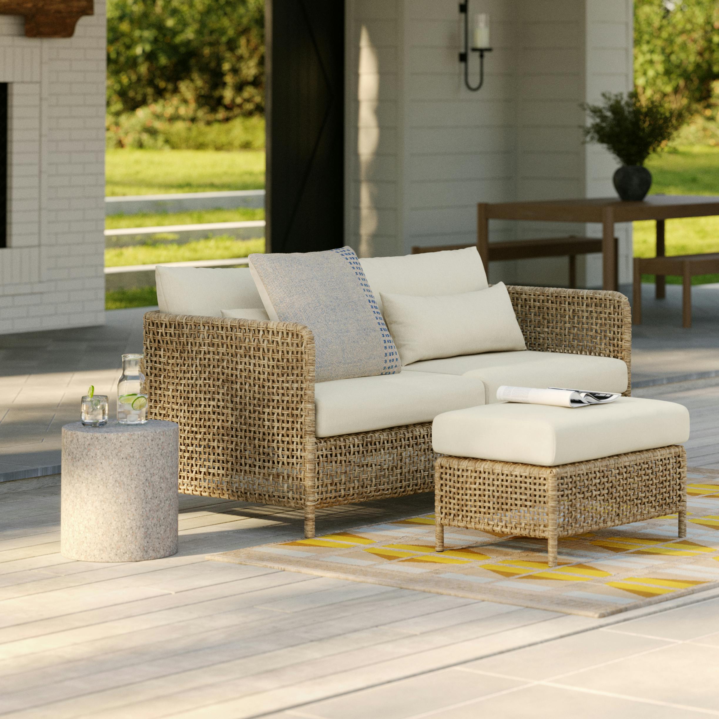 Round Gray Terrazzo Stool | Solina | Article