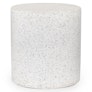 Solina Outdoor Stool - White Terrazzo