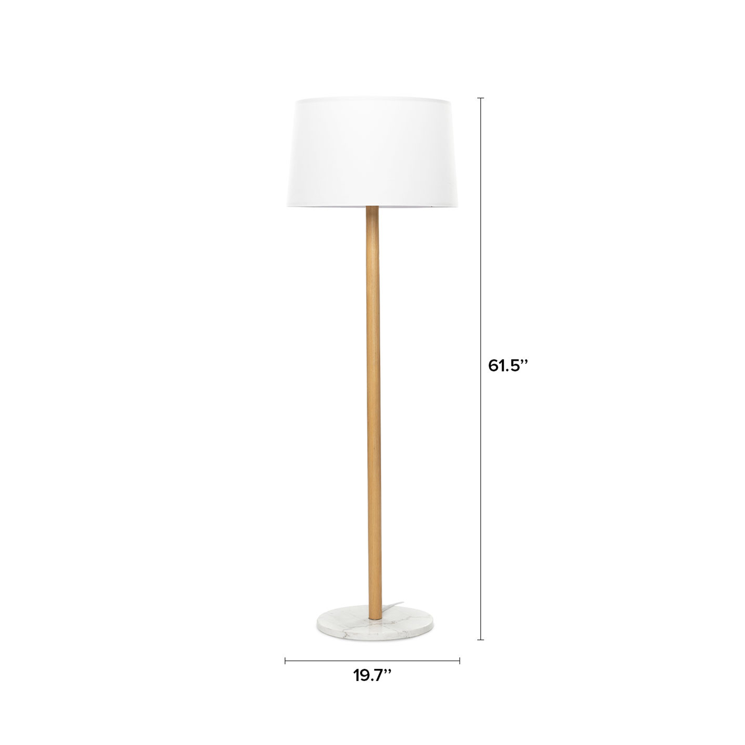 Lamp white fashion shade