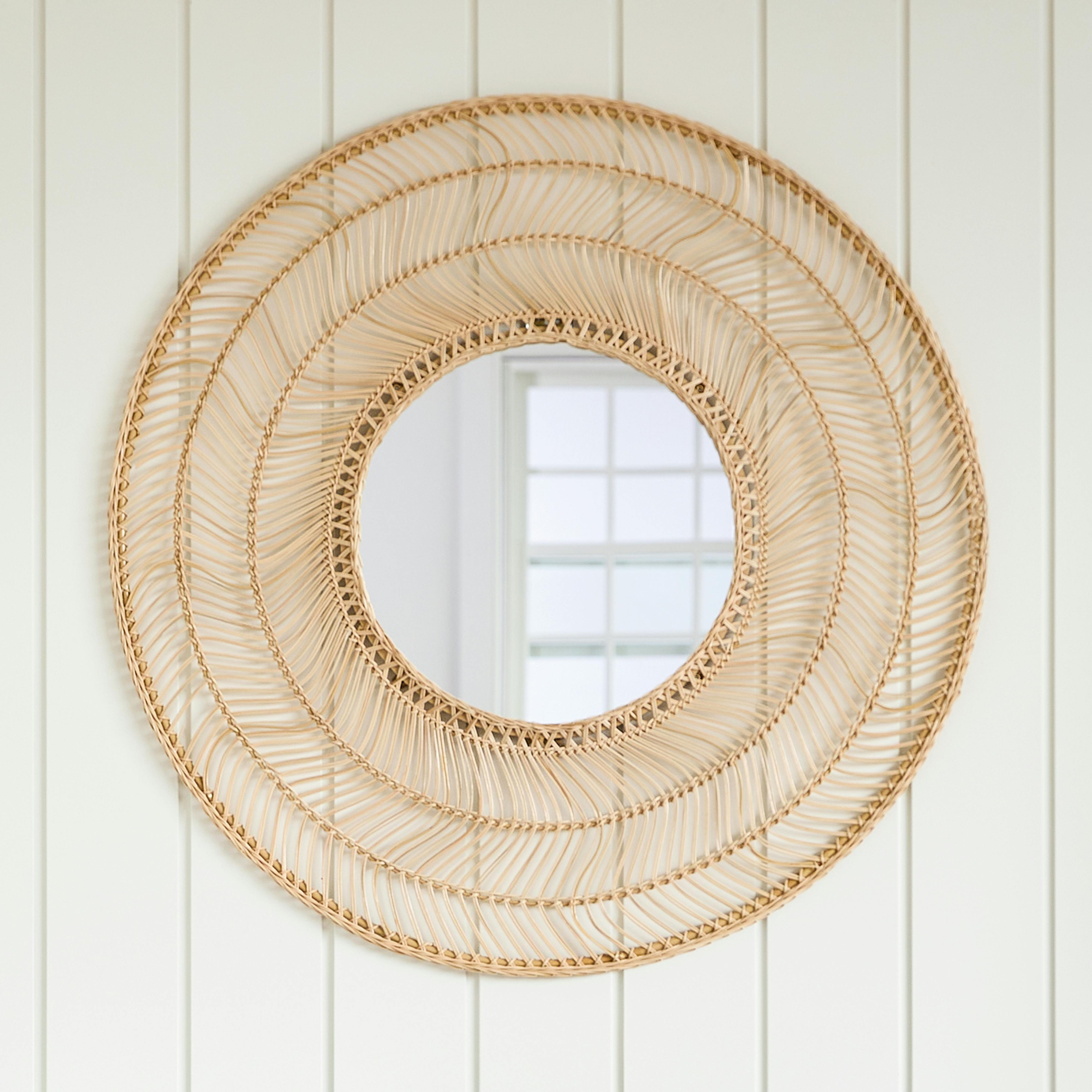 Meron Round Wall Mirror - Natural by Article