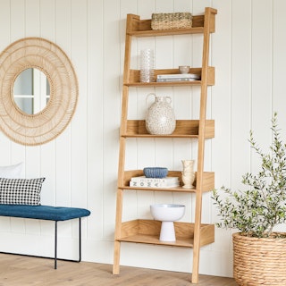 Fantol Warm Oak Narrow Bookcase