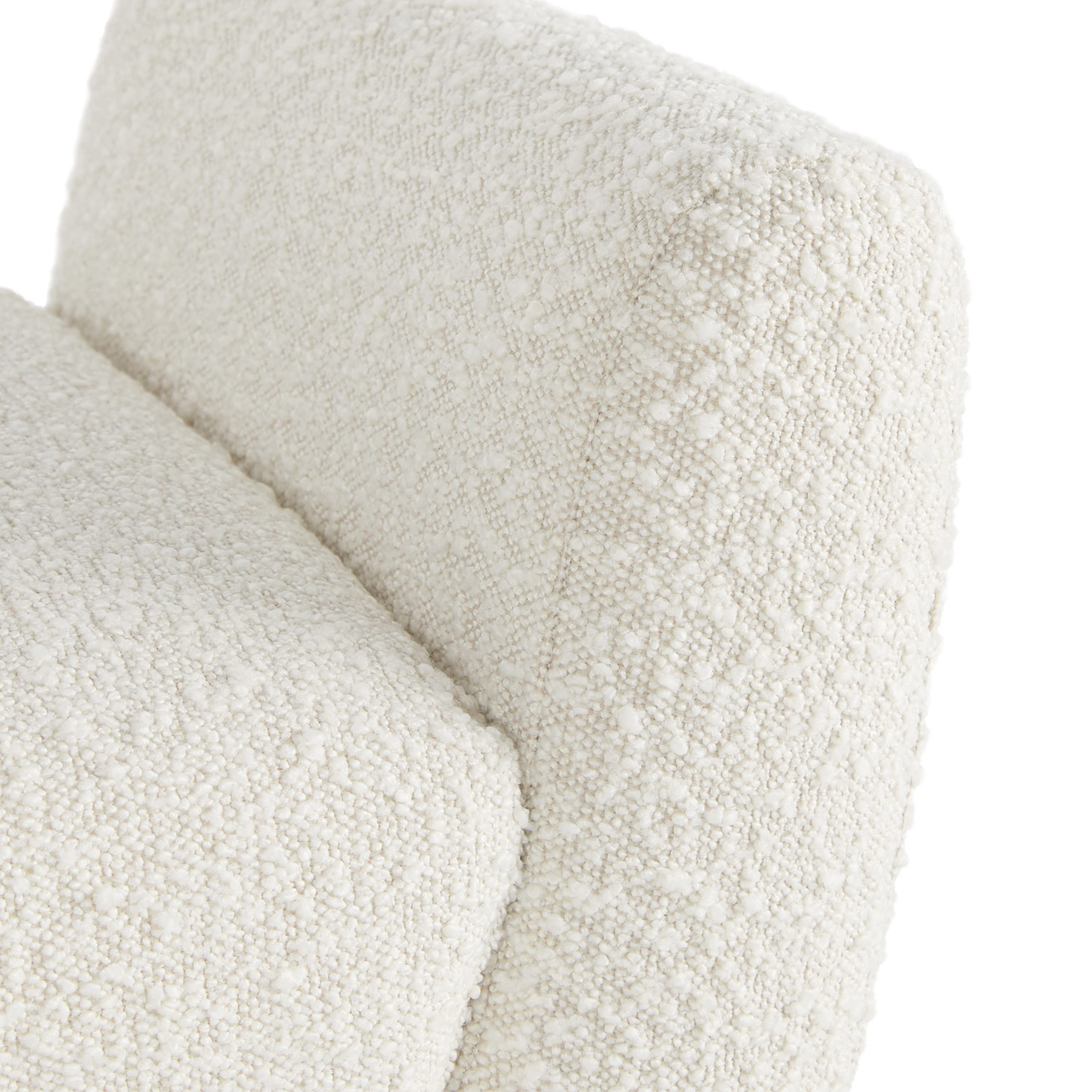 Gabriola 60" Bench - Ivory Bouclé