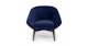 Resa Quill Blue Chair - Gallery View 1 of 11.