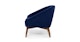 Resa Quill Blue Chair - Gallery View 4 of 11.