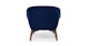Resa Quill Blue Chair - Gallery View 5 of 11.